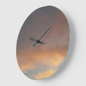 雲の中を歩く1アクリル壁時計 ラージ壁時計 (傾斜)