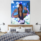 雲の中を進む キャンバスプリント (インサイチュ (寝室))