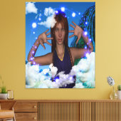 雲の中を進む キャンバスプリント (インサイチュ (リビング))