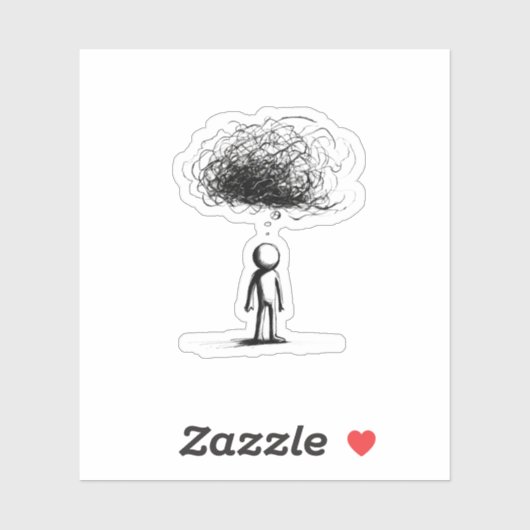 雲の中考えで シール (シート)