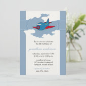 雲の中-飛行機の誕生日招待状- 6 招待状 (スタンド正面)