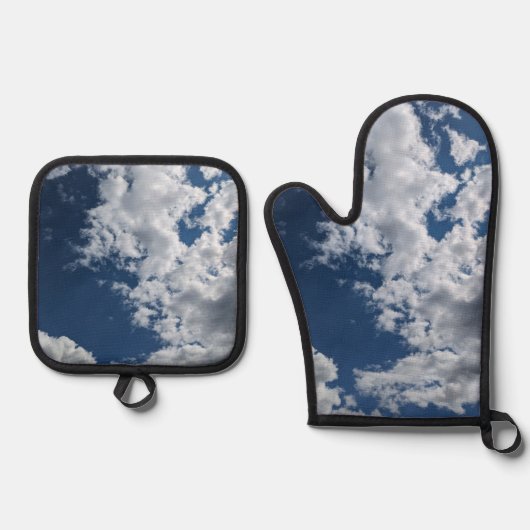 雲の側面 鍋つかみ&鍋敷きセット (正面)