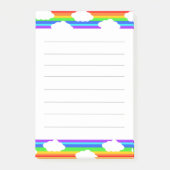 雲の入った虹 ポストイット (正面)