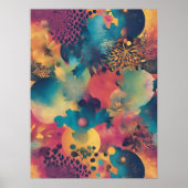 雲の全面プリントポスター ポスター (正面)