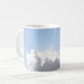 雲の写真の後ろの太陽 コーヒーマグカップ (正面左)