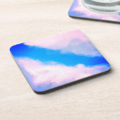 雲の分離 – 青いピンク色の雲 コースター (左側)