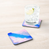 雲の分離 – 青いピンク色の雲 コースター (右側)