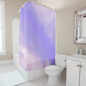 雲の切り離し – 紫/薄紫シャワーカーテン シャワーカーテン (インサイチュ)