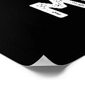 雲の口の天気パンプンおもしろいダークBGでない ポスター (角)