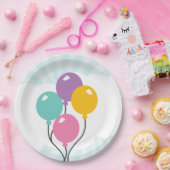 雲の吹き出し誕生日紙プレート ペーパープレート (パーティー)