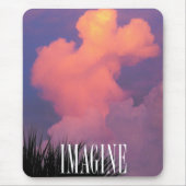 雲の図形 マウスパッド (正面)