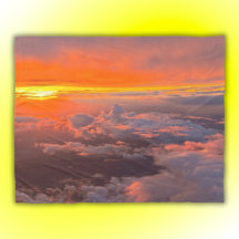 雲の夕日オレンジと黄色 |