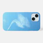 雲の天使の出現 iPhone 15ケース (裏面横)