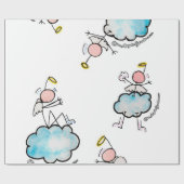 雲の天使 ラッピングペーパー (フラット)