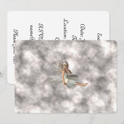 雲の天使 招待状 (正面/裏面)