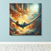 雲の女王のストレッチされたキャンバスのプリント キャンバスプリント (インサイチュ (ウッドフロア))