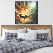 雲の女王のストレッチされたキャンバスのプリント キャンバスプリント (インサイチュ (寝室))