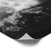 雲の威厳のある下の山 ポスター (角)