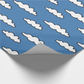 雲の子供へのパーティーのカラフルなパターン ラッピングペーパー (角)