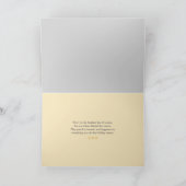 雲の季節の挨拶の折り畳みカード カード (内部)