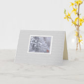 雲の季節の挨拶の折り畳みカード カード (黄色い花)