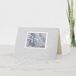 雲の季節の挨拶の折り畳みカード カード