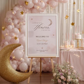 雲の小さな部分の天国の赤ちゃんシャワー歓迎 ポスター