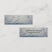 雲の小型しおりの名刺 スキニー名刺 (正面/裏面)