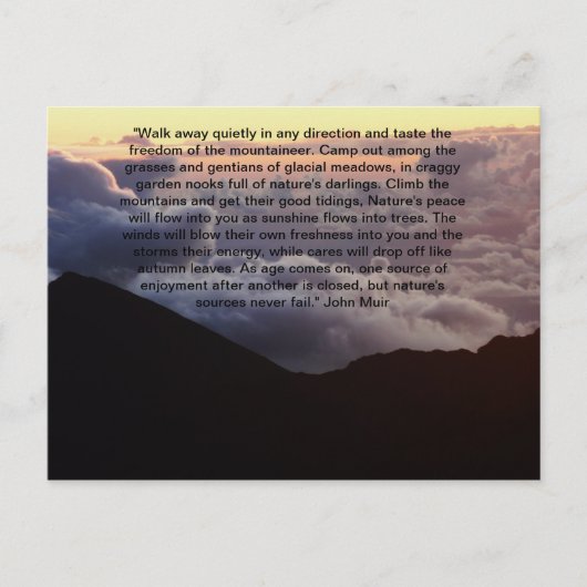 雲の山々 ポストカード (正面)