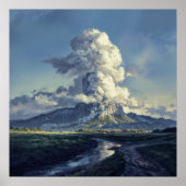 雲の山 - 絵のような壮麗な風景 ポスター (正面)