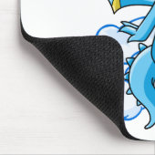 雲の彼の頭部との青いScorchio マウスパッド (コーナー)