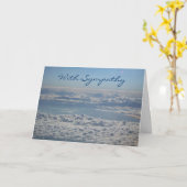 雲の悔やみや弔慰カード カード (黄色い花)