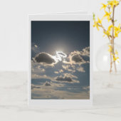 雲の悔やみや弔慰 カード (黄色い花)