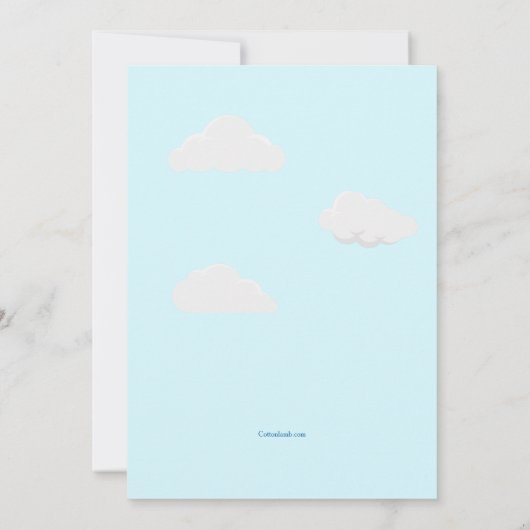 雲の招待状の上 招待状 (裏面)