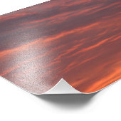 雲の日の出ぼやけた写真の再生 フォトプリント            (角)