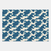 雲の日本のパターン ラッピングペーパーシート (正面3)