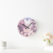 雲の時計の谷 ラウンド壁時計 (ホーム)