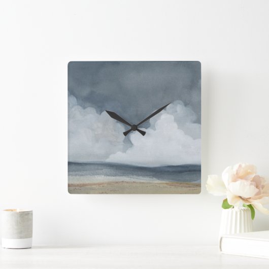 雲の景色 スクエア壁時計 (ホーム)