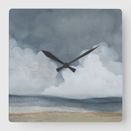 雲の景色 スクエア壁時計 (正面)