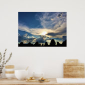 雲の景色 ポスター (キッチン)