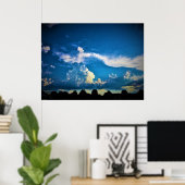 雲の景色 ポスター (ホームオフィス)