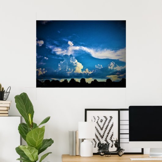 雲の景色 ポスター (ホームオフィス)