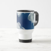 雲の曲線 – 写真 トラベルマグ (正面右)