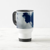 雲の曲線 – 写真 トラベルマグ (正面左)