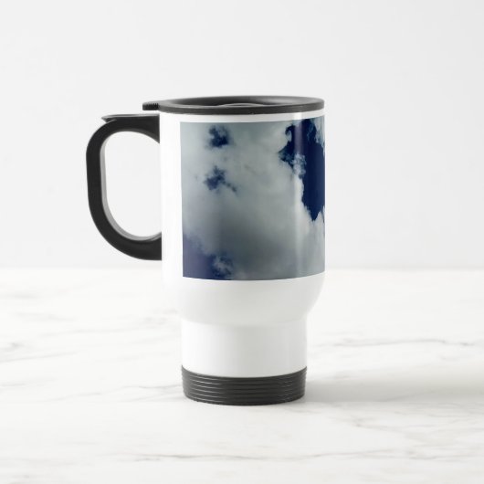 雲の曲線 – 写真 トラベルマグ (左)
