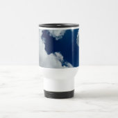 雲の曲線 – 写真 トラベルマグ (中央)