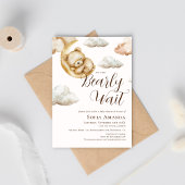 雲の月の赤ちゃんシャワーを待つことができる 招待状