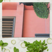 雲の木に止まり木を張る大きなハングルカラス キッチンタオル (折り畳み)