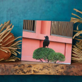 雲の木の上に止まり木を鳴らす大きなくちばしのジャングル フォトプラーク (側面)