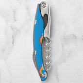 雲の模様が描かれた可愛い虹 ソムリエナイフ (裏面)